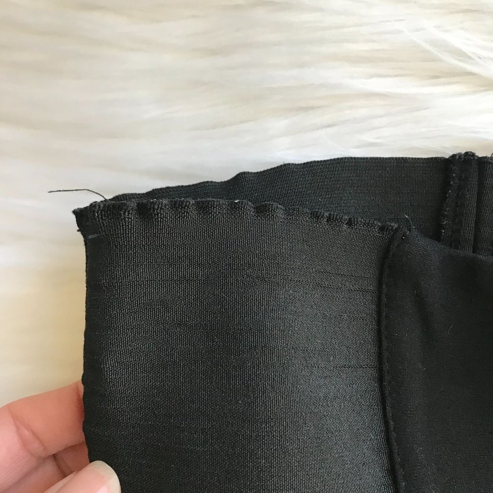 Zara Basic Black Cropped Ponte Pull-On Pants - Si… - image 7